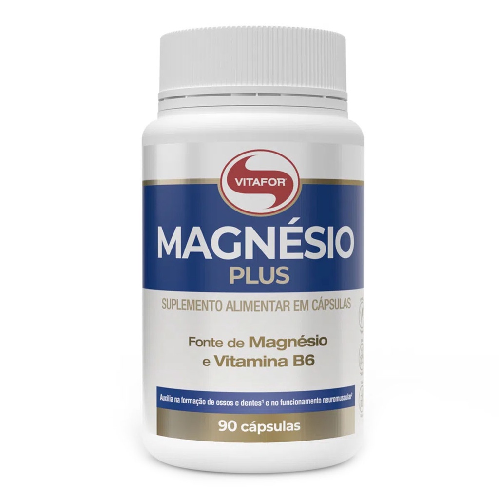 Magnesio Plus Vitafor 350mg + Vit B6 90 Cápsulas