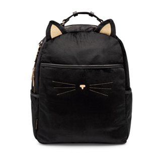 Mochila Feminina Escolar Gato Preto para Notebook Laptop até 14 Polegadas com Bolso Frontal Lateral em Oferta na Shopee