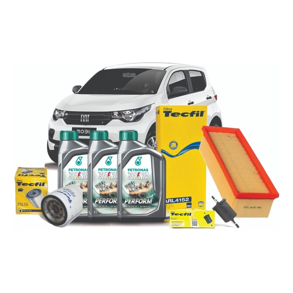 Kit Troca De Oleo E Filtros Mobi 1.0 Palio 1.4 EVO 4 cilindros 5w30 sintetico Selenia Original em Oferta na Shopee