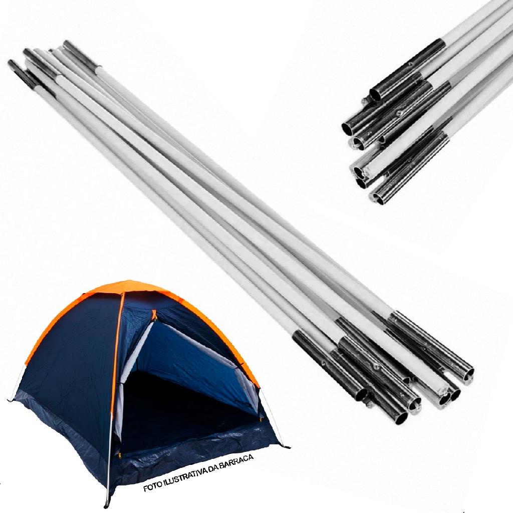 Conjunto Vareta Reposição Barraca Panda 3 Pessoas Nautika