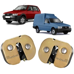 Par Fechadura Mecânica Porta Uno 1984 a 2009 Fiorino 1988 a 2016