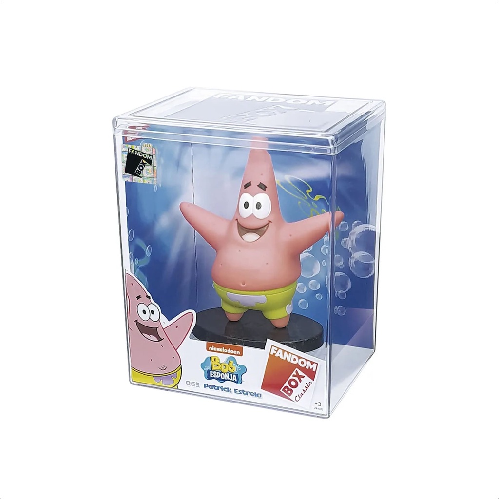 Fandom Box Patrick Estrela Bob Esponja 11cm Boneco Colecionável  - Líder Brinquedos 3304 em Oferta na Shopee