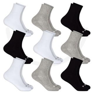 Kit 9 Pares Meia Cano Longo Unissex Calcanhar Verdadeiro Hoahi