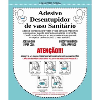 Kit 5 Adesivo Desentupir Vaso Sanitário Super Cola