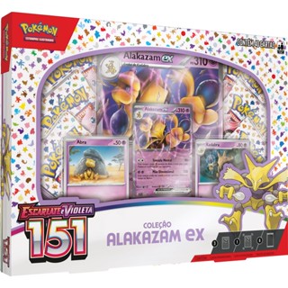 Box Pokemon Alakazam Ex Escarlate E Violeta 151 Copag