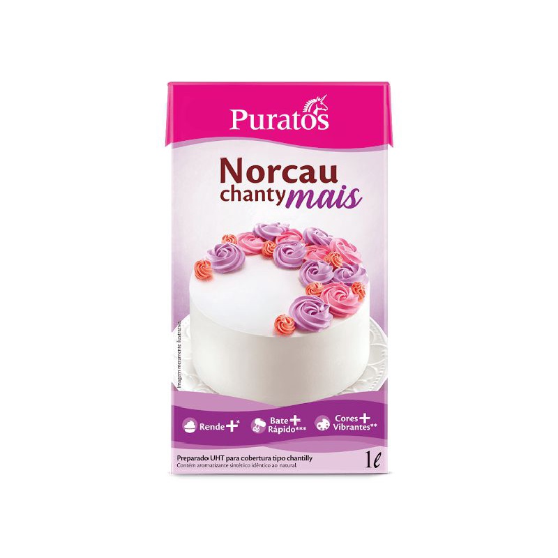 Chantilly Norcau Chantymais - 1L - Puratos - Rizzo em Oferta na Shopee