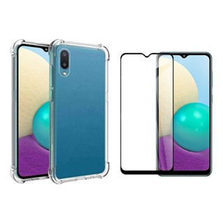 Capa Case Capinha Para Galaxy A02 + Película 3D Vidro Temperado