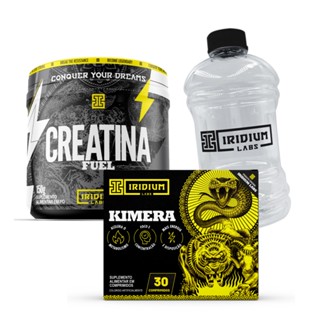 Kimera Thermo 30 caps + Creatina Fuel 150g + Galão 950ml