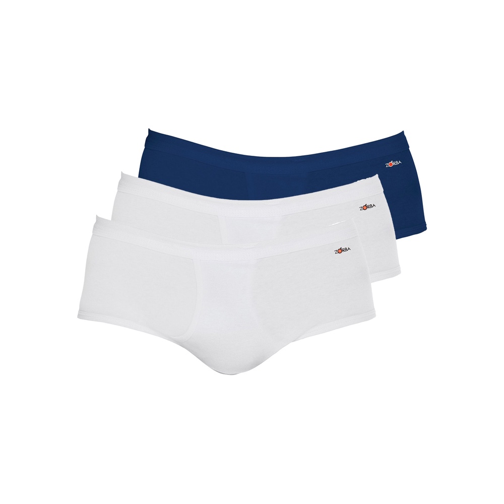 Kit com 3 Cuecas Slip Zorba com Abertura 185 Colorido em Oferta na Shopee