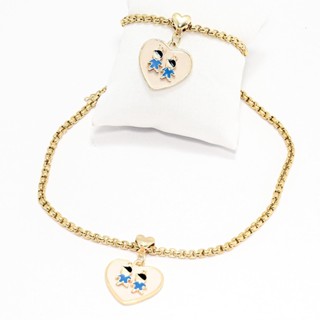 Kit Colar e Pulseira Filhos | Corrente Veneziana