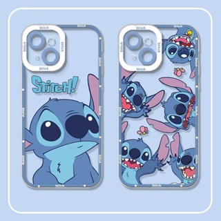 Capa Para Samsung Galaxy A22 A23 A30 A20 A31 A32 A33 A42 A50 A50S A30S Cute Stitch Clear TPU Moda Anime À Prova De Choque Protetora Câmera Macia Telefone