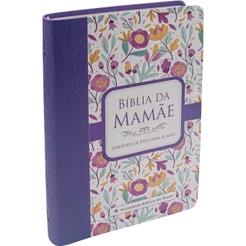 Bíblia da Mamãe | ARA | Letra Normal | Capa Luxo Flores Malva