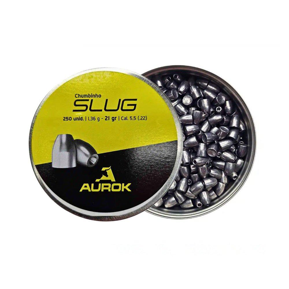 Chumbinho Aurok Slug 5,5mm 21gr com 250 unid