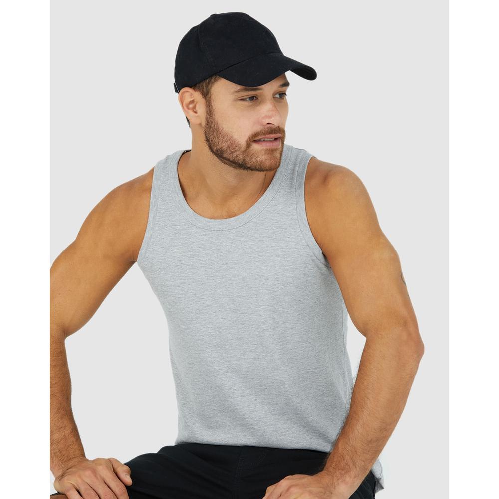 Regata Básica Masculina Decote Redondo Em Algodão - Men Clothes