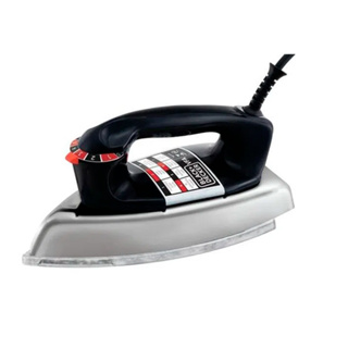 Ferro de Passar Roupa a Seco Black + Decker 127V Preto/Cromado - VFA1110TM2 em Oferta na Shopee