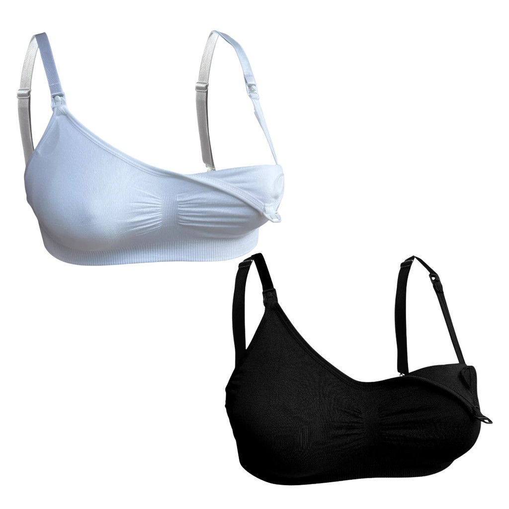 Kit 2 Sutiã Amamentação Bojo Removível Reforçado Gestante Pós Parto - KT2.9009184 em Oferta na Shopee
