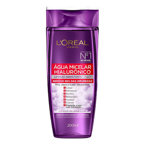 Água Micelar 7 Em 1 Hialurônico Puro L'oréal Paris em Oferta na Shopee