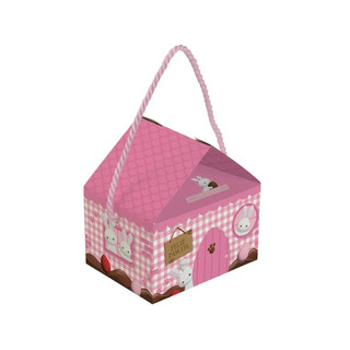 Caixa Casinha Para Lembrancinhas - Contos De Páscoa Rosa - 12,5x9,5x12cm - 10 unidades - Cromus - Rizzo em Oferta na Shopee