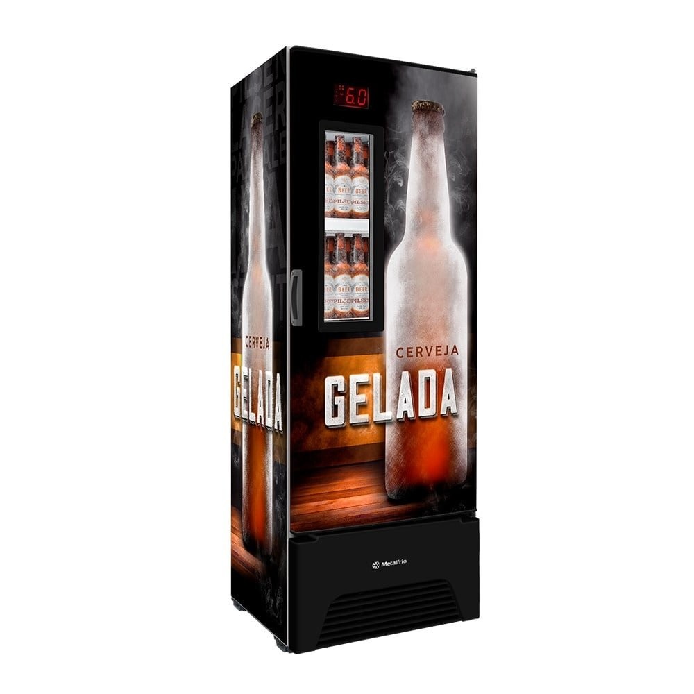 Cervejeira Metalfrio 572 Litros VN50AFBE15 - Porta com Visor, Adesivado, Preto em Oferta na Shopee