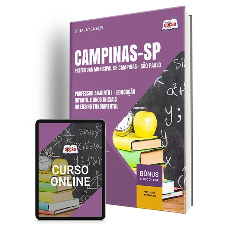 Apostila Prefeitura de Campinas - SP  - Professor Adjunto I - Educação Infantil e Anos Iniciais do Ensino Fundamental
