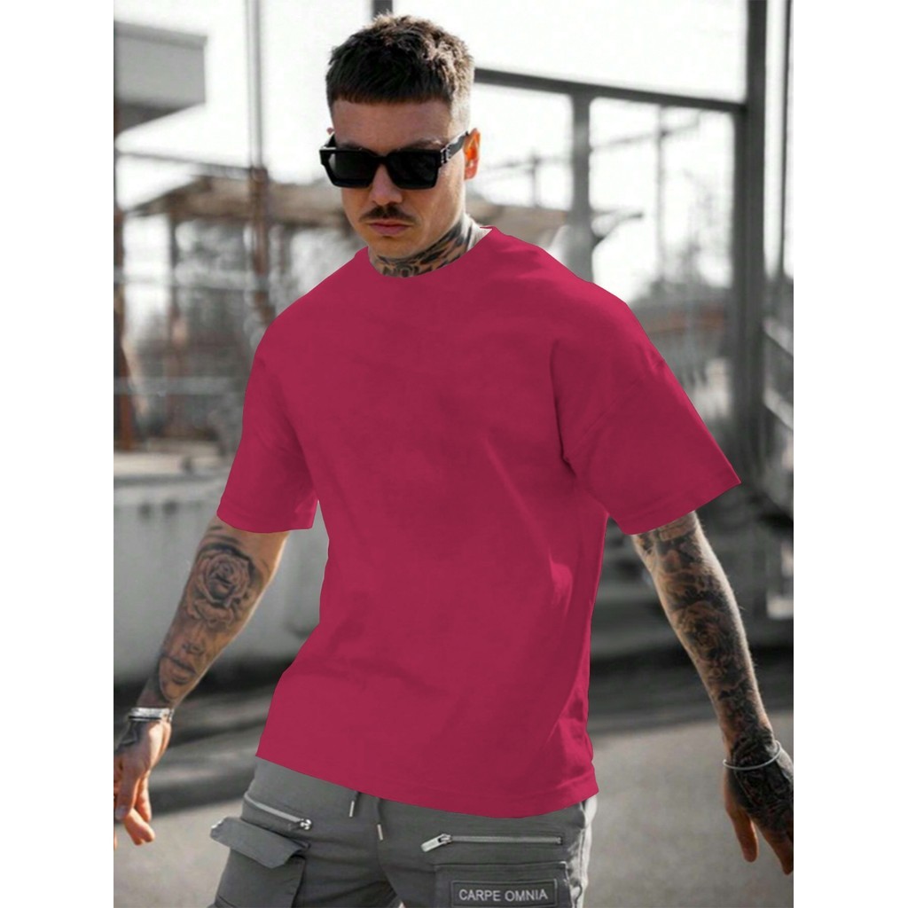 Blusa Unissex Sem Estampa Streetwear Camisa Esportiva Camiseta Oversized Larga Masculina Academia