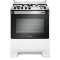 Fogão 5 Bocas Mueller Decorato Mesa em Inox e Tripla Chamae Acendimento Automático