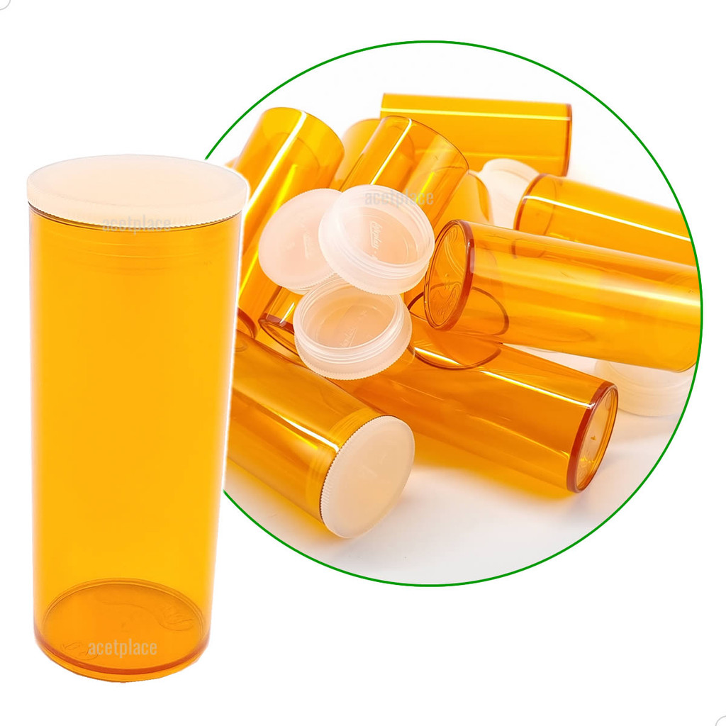 Tubo com Tampa de Pressão Tubo Ambar 40ml (10un) Tubo Glitter Missanga Purpurina Brincos Botões