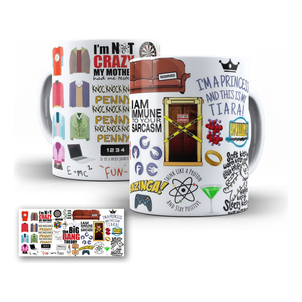 Caneca The Big Bang Theory Porcelana 325ml