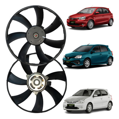 Eletroventilador / Ventoinha Radiador - Toyota Etios 1.3 1.5 2012 2013 2014 2015 2016
