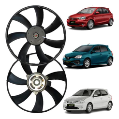 Eletroventilador / Ventoinha Radiador - Toyota Etios 1.3 1.5 2012 2013 2014 2015 2016