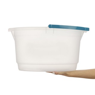 Balde Oval Plástico Transparente com Alça 14L Hydrus Sanremo