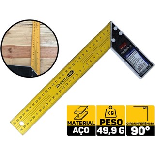 Esquadro 12 Western Etilux 642 em Oferta na Shopee