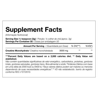 Creatine - Creatina Monohidratada - 300g