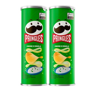 Kit 2 Batata Pringles Creme e Cebola 109g em Oferta na Shopee