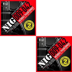Encordoamento Guitarra Nig N-63 .009 - 042” Kit 4 jogos PR2N63L