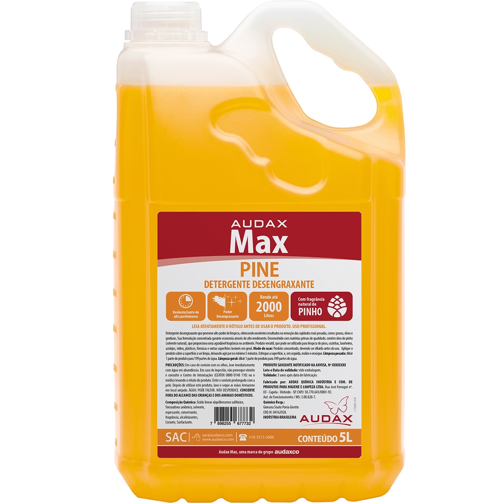 Detergente Desengraxante Pine 5L Max