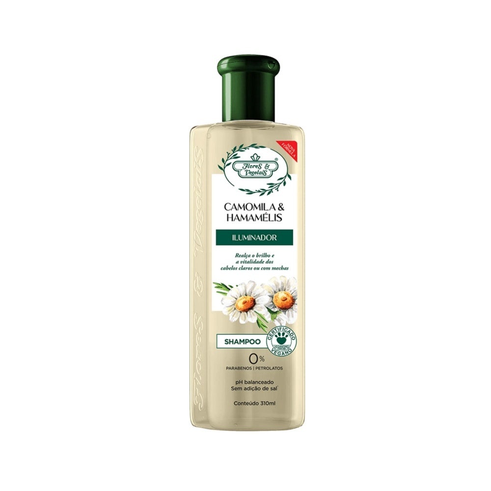 Shampoo Flores E Vegetais Camomila E Hamamelis 300Ml em Oferta na Shopee