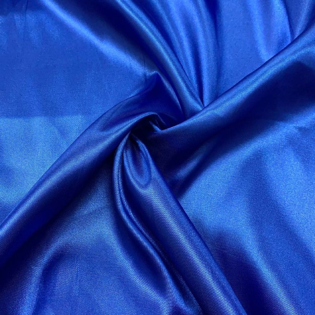 Cetim Charmousse Azul Royal 1,40 de Largura Para Vestido Feminino Blusa Feminina