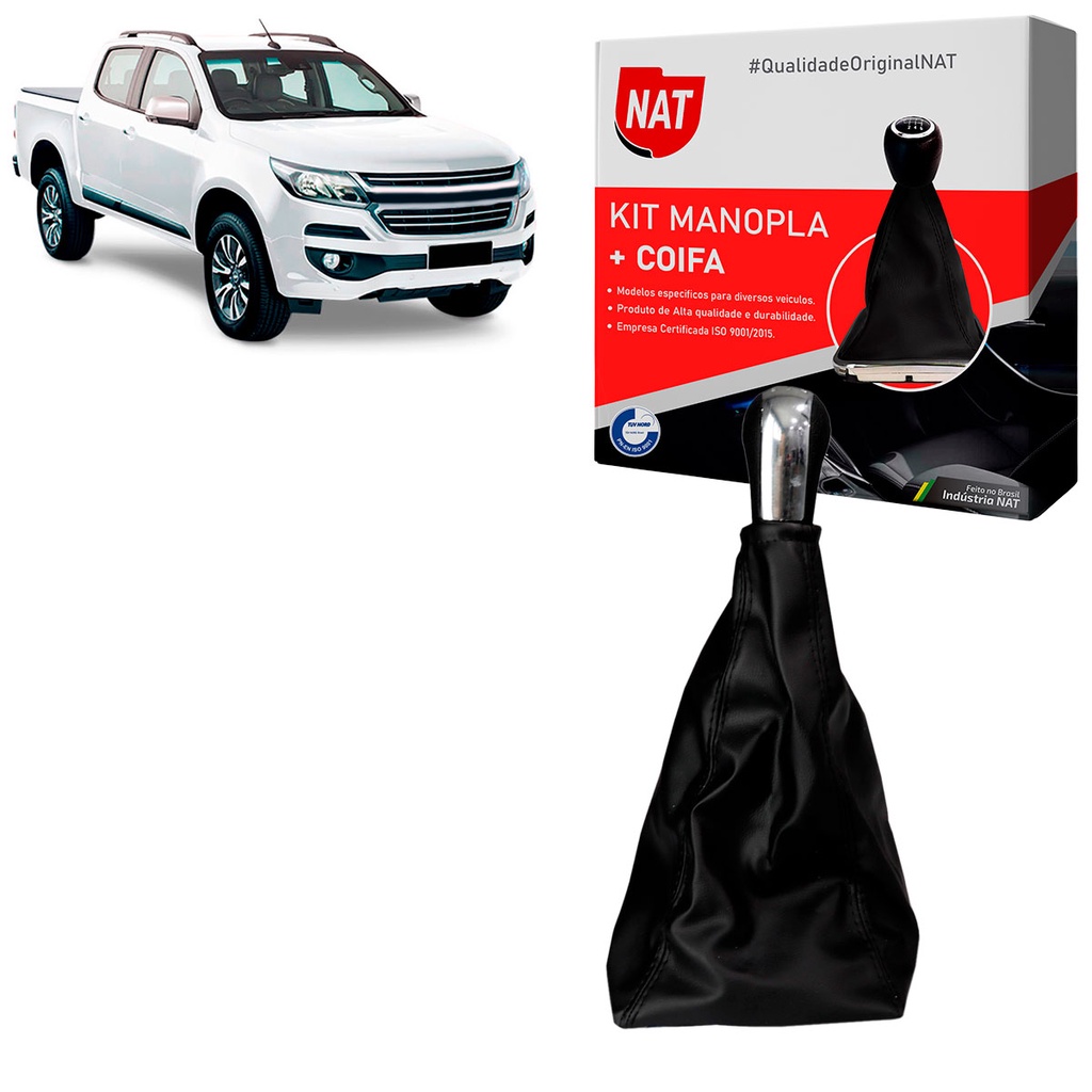 Manopla + Coifa Chevrolet S10 Ano 2012 Até 2017