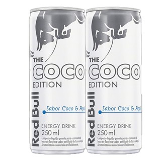 Kit 2 Energético Red Bull Summer Edition Sabor Coco e Açaí 250ml