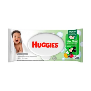 Lenço Umedecido Turma Da Mônica Huggies C/ 48Un em Oferta na Shopee