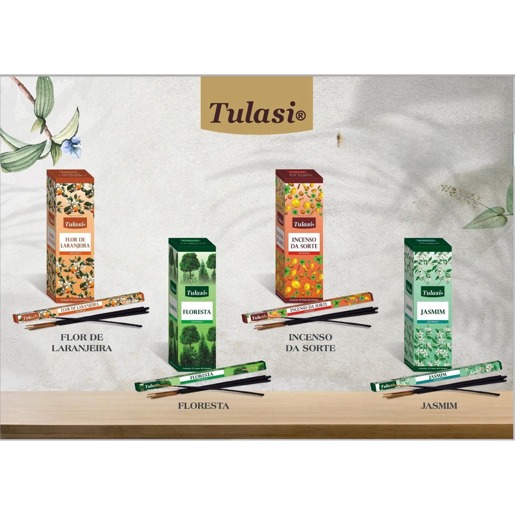 Incenso Tulasi box sortido 25 caixinhas de 8 varetas( 5 aromas) em Oferta na Shopee