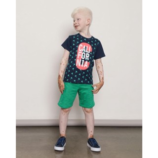 Bermuda Infantil Moletinho Flame Cargo Verde