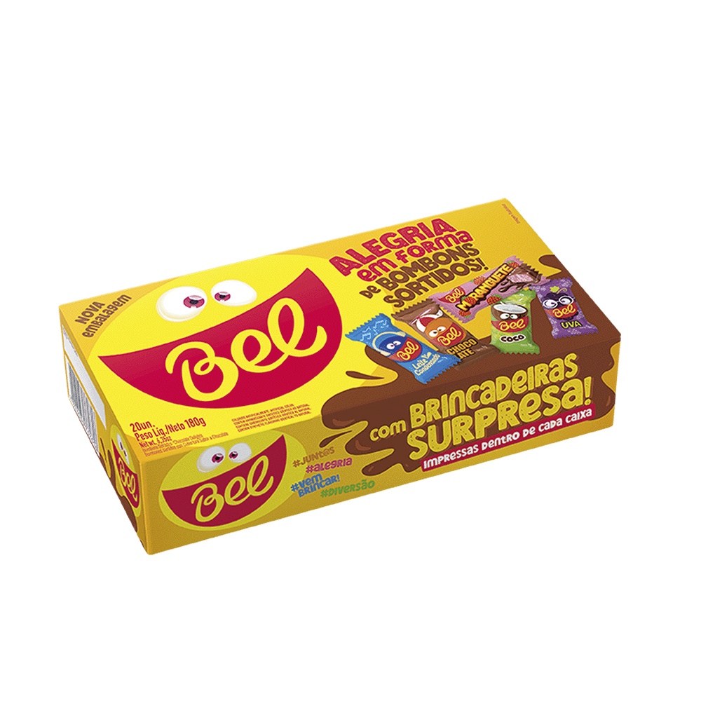 Bombons Sortidos 180g (20un x 9g) em Oferta na Shopee