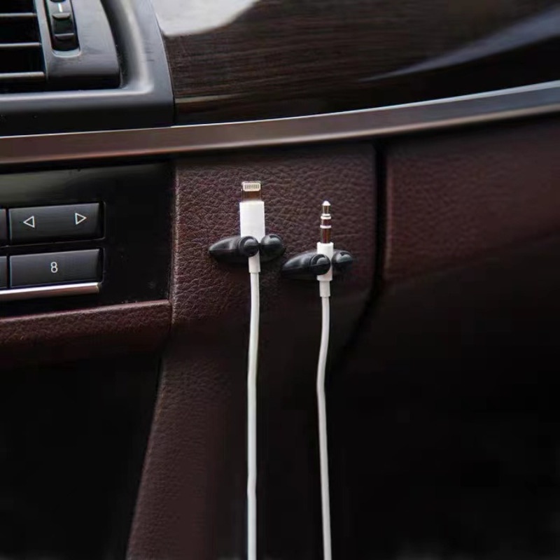 10 Pcs Carro Braçadeira Fixa Automotivo Cabo Clipe Instrumento Painel Fio Clipe Cabo Titular Dvr Gps Carregador De Telefone Do Carro Interior Do Telefone Axia Myvi Alza Bezza Cabo Empate Organizador