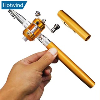 HW 1M Mini Vara De Pesca Com Caneta Retrátil De Bolso No Gelo Jangada Longa Portátil Ultra-Leve C8J1 em Oferta na Shopee