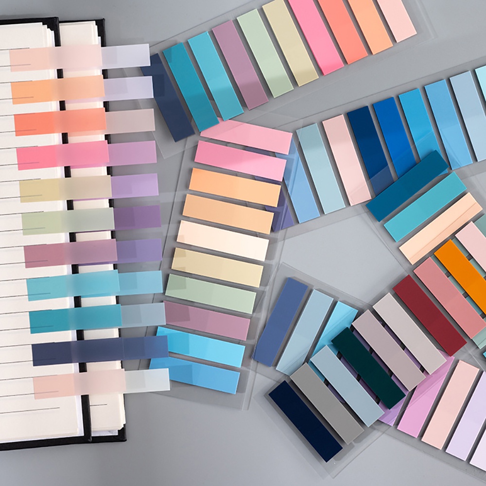 200 Folhas Índice Transparente Colorido Classificação De Adesivos De Memo Papelaria