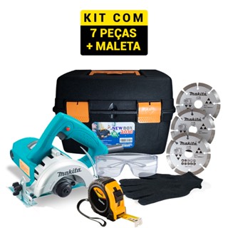Kit Serra mármore 5" 1450 watts 4100NH2Z Makita + acessórios e maleta