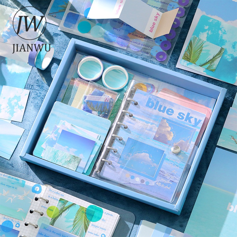 JIANWU 155 Pcs/set Convinced Series Material Literário De Folha Solta Decoração Caixa De Presentes Criativa De Colagem De Diário De Bricolagem