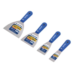 Kit 4 Epátulas Inox Gesseiro/Pintor 12cm 10cm 6cm 4cm Castor